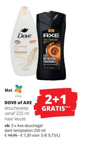 Spar Colruyt DOVE of AXE aanbieding