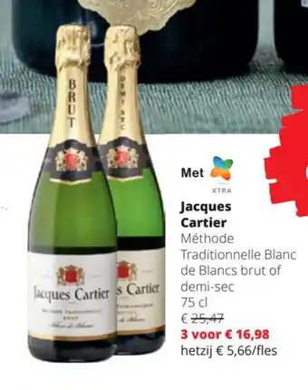 Spar Colruyt Jacques Cartier 75 cl aanbieding
