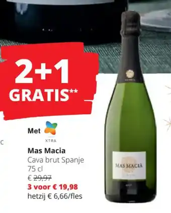 Mas Macia Cava brut Spanje 75 cl