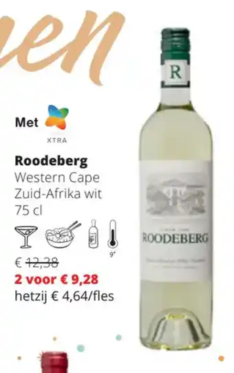 Spar Colruyt Roodeberg Western Cape Zuid-Afrika wit 75 cl aanbieding