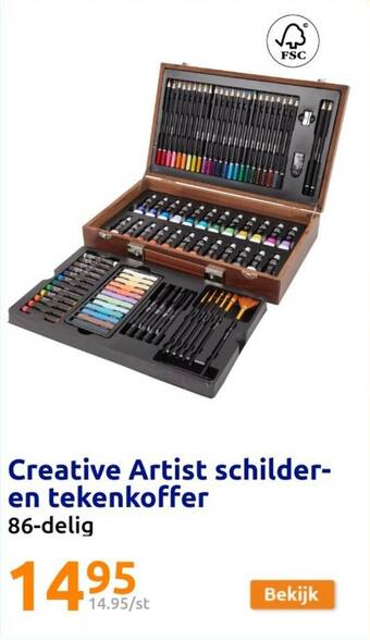 Action Creative Artist schilderen tekenkoffer aanbieding