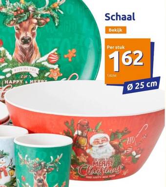 Action Schaal 25 cm aanbieding