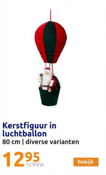 Action Kerstfiguur in luchtballon 80 cm aanbieding