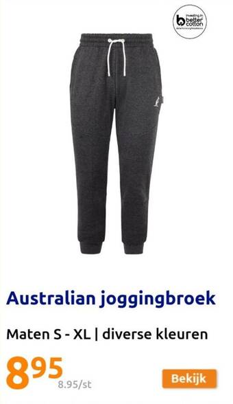 Action Australian joggingbroek aanbieding