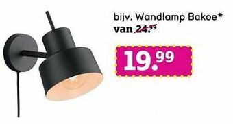 Leen Bakker Wandlamp bakoe aanbieding