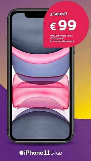 Proximus Apple iphone 11 64gb aanbieding