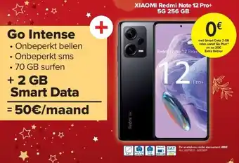 Carrefour Xiaomi redmi note 12 pro+ 5g 256 gb aanbieding