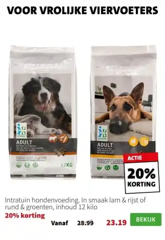 Intratuin Intratuin hondenvoeding aanbieding