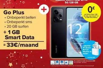 Carrefour Xiaomi redmi note 12 pro 5g 128 gb aanbieding