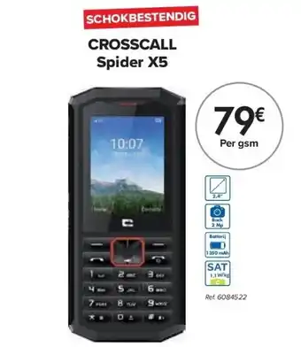 Carrefour Crosscall spider x5 aanbieding