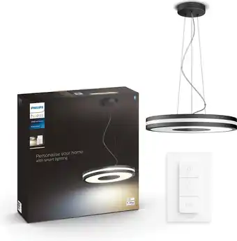 Bol.com Philips hue being hanglamp - warm tot koelwit licht - zwart - 1 dimmer switch aanbieding
