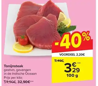 Tonijnsteak