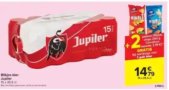 Carrefour Blikjes bier jupiler aanbieding