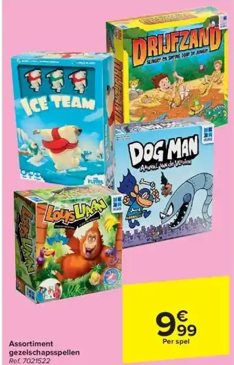 Carrefour Assortiment gezelschapsspellen aanbieding