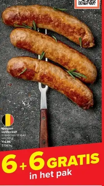 Carrefour Worsten varken/kalf aanbieding