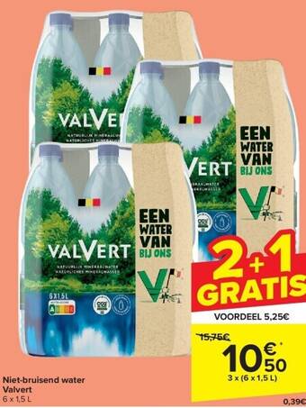 Carrefour Niet-bruisend water valvert aanbieding