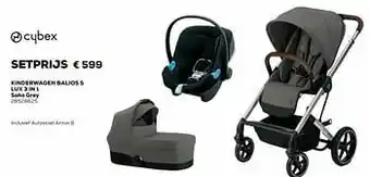 Kinderwagen balios s lux 3 in 1 soho grey