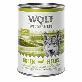 Zooplus 6x400g Green Fields Lam Wolf of Wilderness Hondenvoer aanbieding