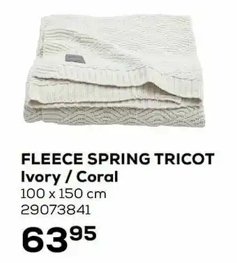 Supra Bazar Fleece spring tricot ivory - coral aanbieding