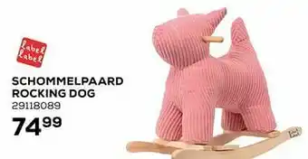 Schommelpaard rocking dog