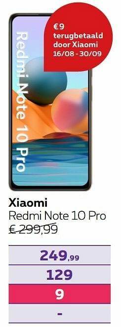 Proximus Xiaomi redmi note 10 pro aanbieding