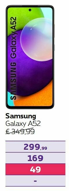 Proximus Samsung galaxy a52 aanbieding