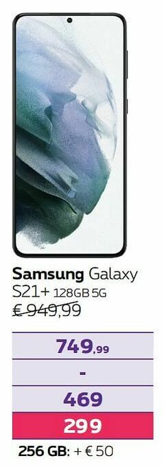 Proximus Samsung galaxy s21+ 128gb 5g aanbieding