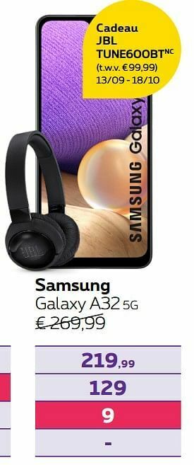 Proximus Samsung galaxy a32 5g aanbieding