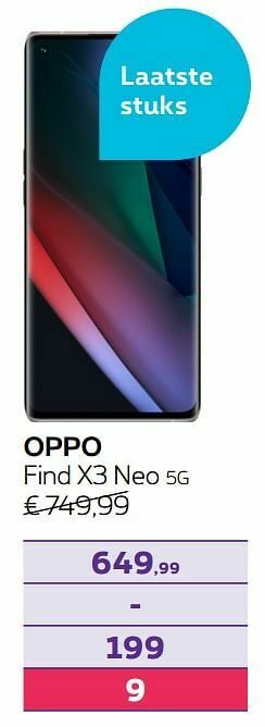 Proximus Oppo find x3 neo 5g aanbieding