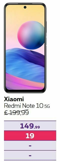 Proximus Xiaomi redmi note 10 5g aanbieding