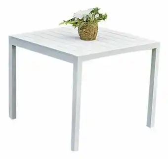 Dreamland Ocean tuintafel Cannes wit L 90 x B 90 cm aanbieding