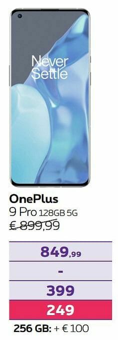 Proximus Oneplus 9 pro 128gb 5g aanbieding