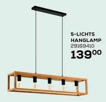 Supra Bazar 5-lichts hanglamp aanbieding