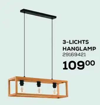 3-lichts hanglamp