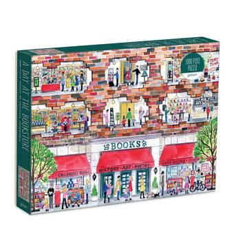 Bol.com Puzzle -1000 piece: michael storrings a day at the bookstore aanbieding