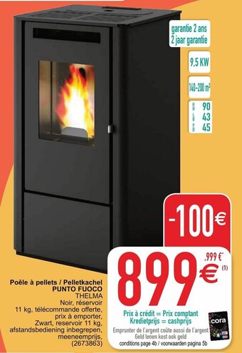 Punto Fuoco Poele a pellets / Pelletkachel