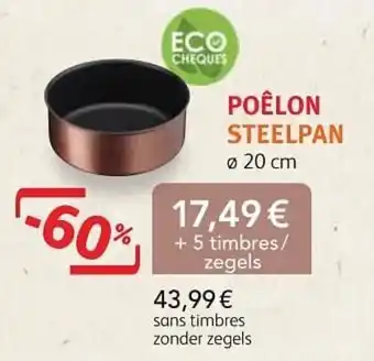 Cora Poelon Steelpan ø20cm aanbieding