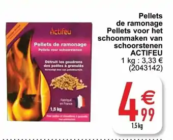 Actifeu Pellets de ramonage Pellets voor het schoonmaken van schoorstenen