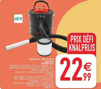 Cora Warmtech Aspirateur vide-cendres Aszuiger aanbieding