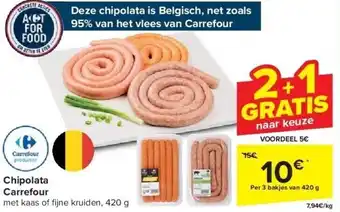 Carrefour Chipolata carrefour aanbieding