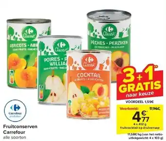 Carrefour Fruitconserven carrefour aanbieding