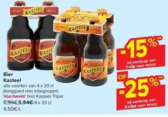 Carrefour Bier kasteel aanbieding