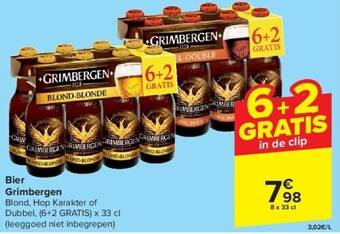 Carrefour Bier grimbergen aanbieding