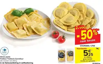 Carrefour Verse pasta traiteur trattoria carrefour aanbieding