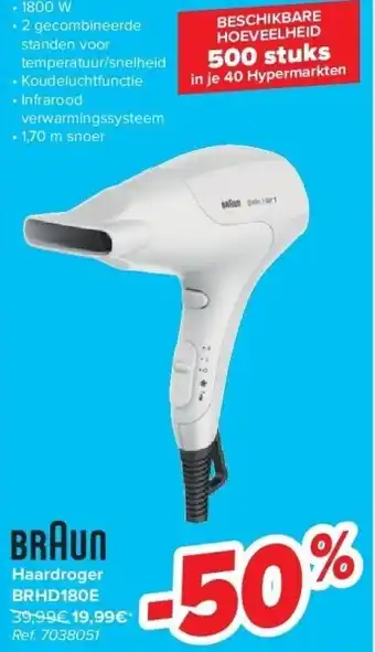 Carrefour Haardroger brhd180e aanbieding