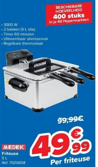 Carrefour Friteuse 5 l aanbieding