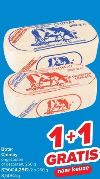 Carrefour Boter chimay aanbieding
