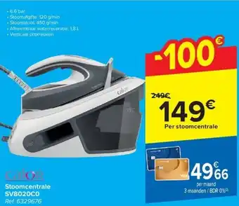 Carrefour Stoomcentrale sv8020c0 aanbieding