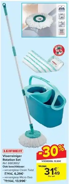 Carrefour Vloerreiniger rotation set aanbieding