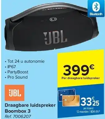 Carrefour Draagbare luidspreker boombox 3 aanbieding